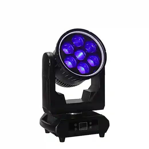 Waterproof IP Magnesium Alloy 7x60w BEE EYE Rotating Zoom LED Moving Head Light With LED Ring